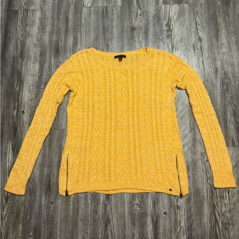 🌷$3/25 American Eagle Cable Knit Zipper Sweater